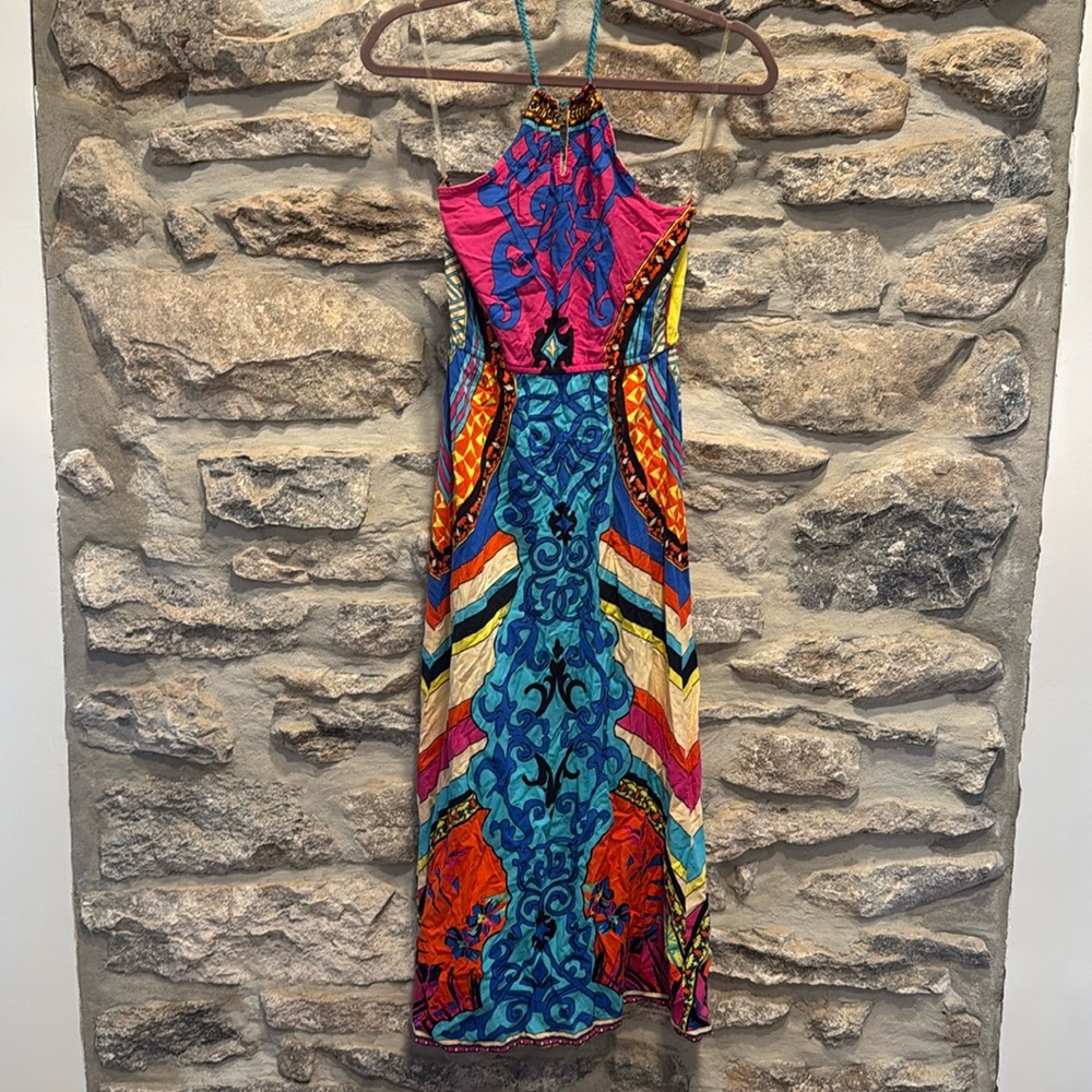 Vibrant Multicolor Maxi Dress